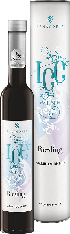 Ледяное Вино Рислинг Фанагория в подарочной упаковке 0.375 л