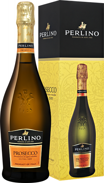 Игристое вино Perlino Prosecco DOC (gift box), 0.75 л