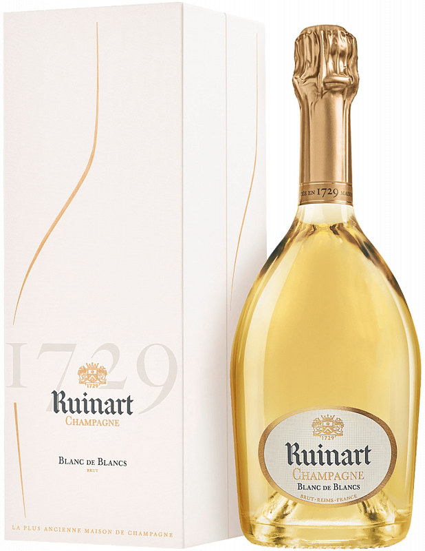 Рюинар Блан де Блан Шампань АОС в подарочной упаковке 0.75 л