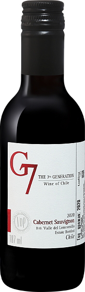 Вино G7 Cabernet Sauvignon Loncomilla Valley DO Viña del Pedregal, 0.187 л