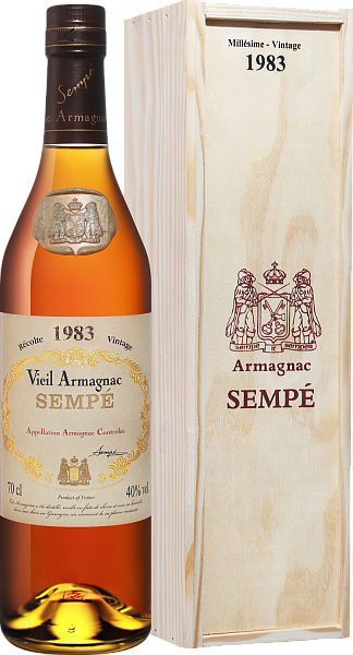 Sempe Vieil Vintage 1983 Armagnac AOC (gift box), 0.7 л